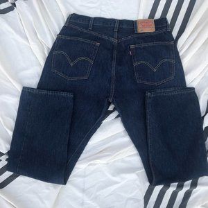 LEVI'S 501 BLUE JEANS MEN'S DENIM WAIST 38 LENGTH 32 button fly mens